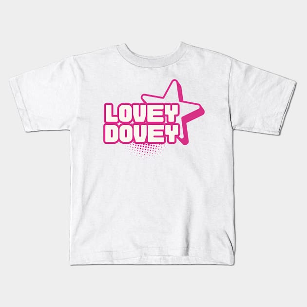 Romantic Lovey Dovey Kids T-Shirt by Calypsosky